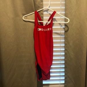 Speedo Lifeguard Endurance one piece bathing suits size 34.